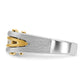 IB Goodman Two-tone Mens Polished and Satin 1/2 carat Diamond Complete Ring - WBC