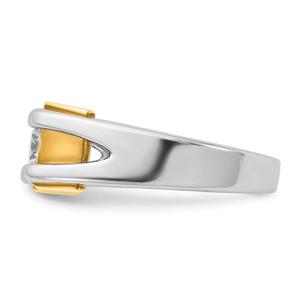 IB Goodman Two-tone Mens 3/8 carat Diamond Complete Ring - WBC