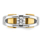IB Goodman Two-tone Mens 3/8 carat Diamond Complete Ring - WBC