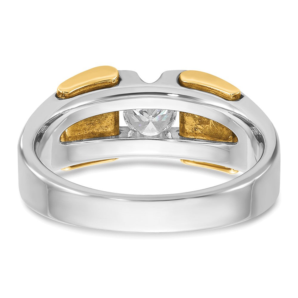 IB Goodman Two-tone Mens 3/8 carat Diamond Complete Ring - WBC