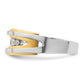 IBGoodman Two-tone Men's Polished 5-Stone 1/2 Carat AA Quality Diamond Ring - WBC