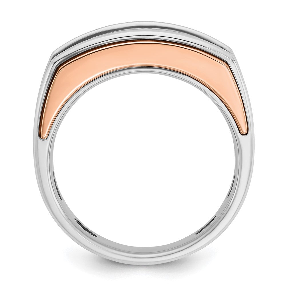 IB Goodman and Mens Polished Channel-set 5-Stone 1 Carat AA Diamond Ring - WBC