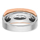 IB Goodman and Mens Polished Channel-set 5-Stone 1 Carat AA Diamond Ring - WBC