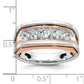 IB Goodman and Mens Polished Channel-set 5-Stone 1 Carat AA Diamond Ring - WBC