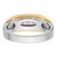 IBGoodman Two-tone Men's Polished 5-Stone 1/4 Carat AA Quality Diamond Ring - WBC