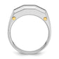 IB Goodman Two-tone Mens Polished and Satin Channel-set 5-Stone 1 Carat AA Diamond Ring - WBC