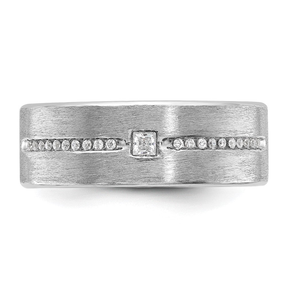 IBGoodman Men's Polished and Satin 1/5 Carat AA Quality Diamond Ring - WBC