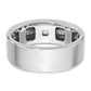 IBGoodman Men's Polished and Satin 1/5 Carat AA Quality Diamond Ring - WBC