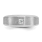 IB Goodman Mens Polished and Satin 1/6 carat Diamond Complete Ring - WBC