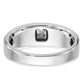 IB Goodman Mens Polished and Satin 1/6 carat Diamond Complete Ring - WBC