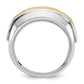 IBGoodman Two-tone Men's Polished 5-Stone 1 Carat AA Quality Diamond Ring - WBC