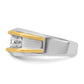 IBGoodman Two-tone Men's Polished 5-Stone 1 Carat AA Quality Diamond Ring - WBC