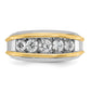 IBGoodman Two-tone Men's Polished 5-Stone 1 Carat AA Quality Diamond Ring - WBC