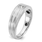 IB Goodman Mens Polished and Satin 1/6 carat Diamond Complete Ring - WBC