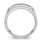 IB Goodman Mens Polished Satin and Grooved 1/4 Carat AA Quality Diamond Ring - WBC