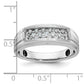 IB Goodman Mens Polished Satin and Grooved 1/4 Carat AA Quality Diamond Ring - WBC