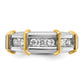 IBGoodman Two-tone Men's Polished 7-Stone 1/2 Carat AA Quality Diamond Ring - WBC