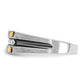IBGoodman Two-tone with Black Rhodium Men's Polished Satin and Grooved 5-Stone 1/4 Carat AA Quality Diamond Ring - WBC