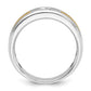 IB Goodman Two-tone Mens Polished and Satin 1/5 carat Diamond Complete Ring - WBC