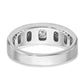 IB Goodman Two-tone Mens Polished and Satin 1/5 carat Diamond Complete Ring - WBC