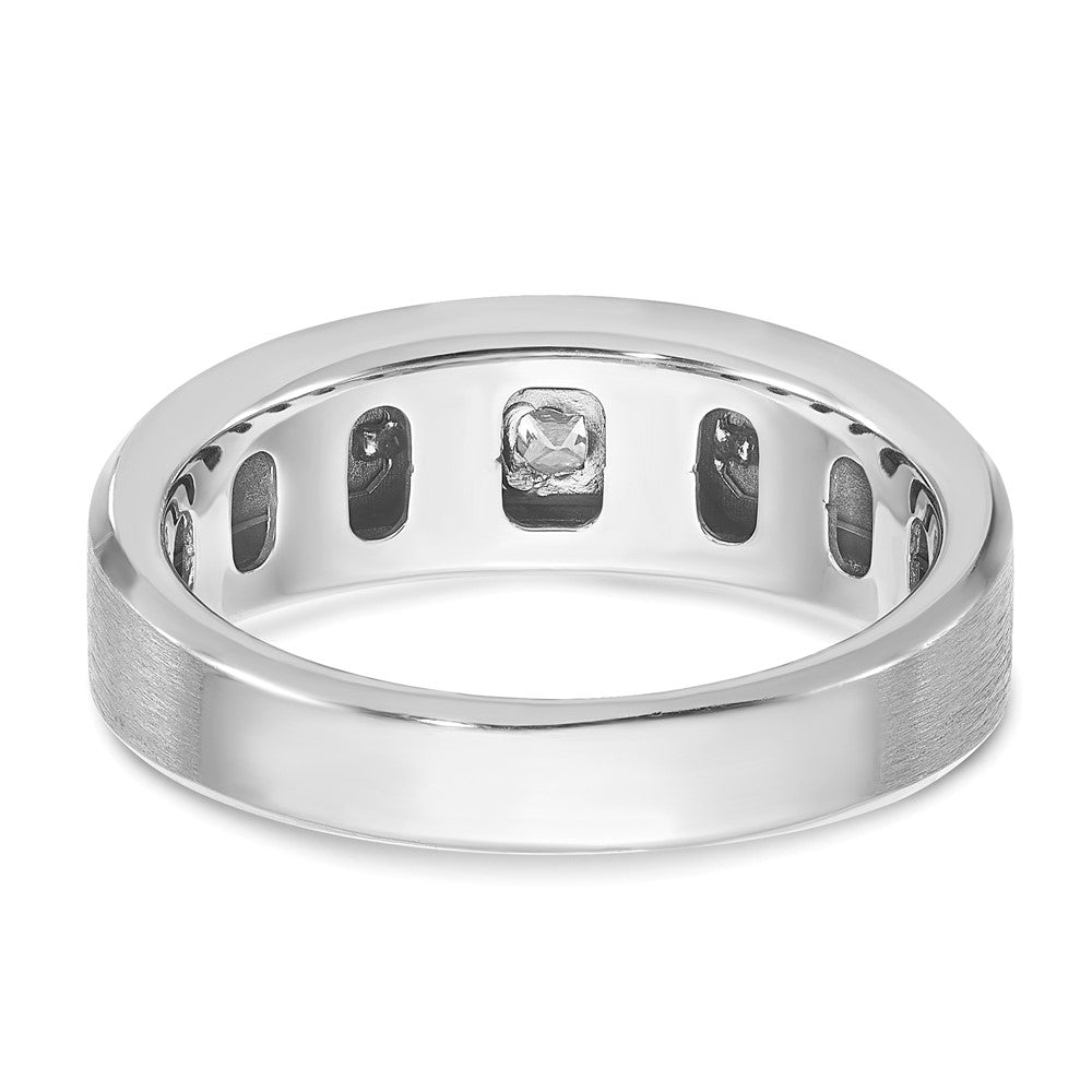 IB Goodman Two-tone Mens Polished and Satin 1/5 carat Diamond Complete Ring - WBC