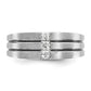 IB Goodman with Black Rhodium Mens Satin 1/3 carat Diamond Complete Ring - WBC