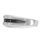IB Goodman with Black Rhodium Polished and Brushed Black and Diamond Complete Mens Ring - WBC