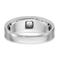 IB Goodman with Black Rhodium Polished and Brushed Black and Diamond Complete Mens Ring - WBC