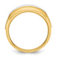 IBGoodman with Rhodium Men's Polished 7-Stone 1/2 Carat AA Quality Diamond Ring - WBC