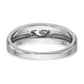 IB Goodman with Black Rhodium Mens Satin 1/20 carat Diamond Complete Ring - WBC