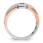 IB Goodman Two-tone / Mens 1/4 carat Black Diamond Complete Ring - WBC