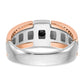 IB Goodman Two-tone / Mens 1/4 carat Black Diamond Complete Ring - WBC