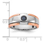 IB Goodman Two-tone / Mens 1/4 carat Black Diamond Complete Ring - WBC