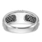 IB Goodman with Black Rhodium Mens 1/5 carat Diamond Complete Ring - WBC