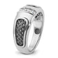 IB Goodman with Black Rhodium Mens 1/5 carat Diamond Complete Ring - WBC