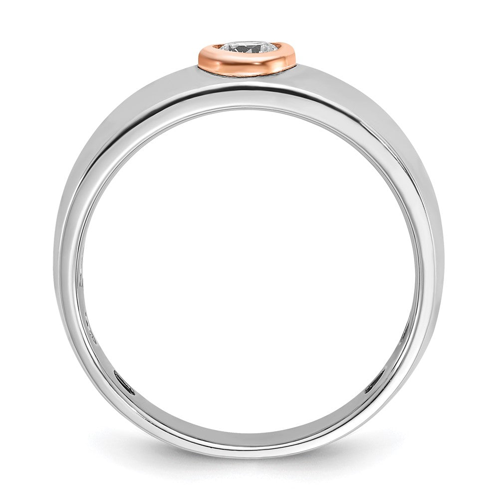 IB Goodman Two-tone / Mens 1/4 carat Diamond Complete Ring - WBC