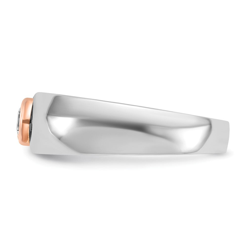 IB Goodman Two-tone / Mens 1/4 carat Diamond Complete Ring - WBC