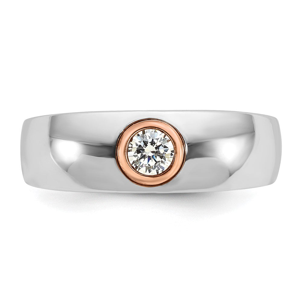 IB Goodman Two-tone / Mens 1/4 carat Diamond Complete Ring - WBC