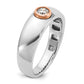 IB Goodman Two-tone / Mens 1/4 carat Diamond Complete Ring - WBC