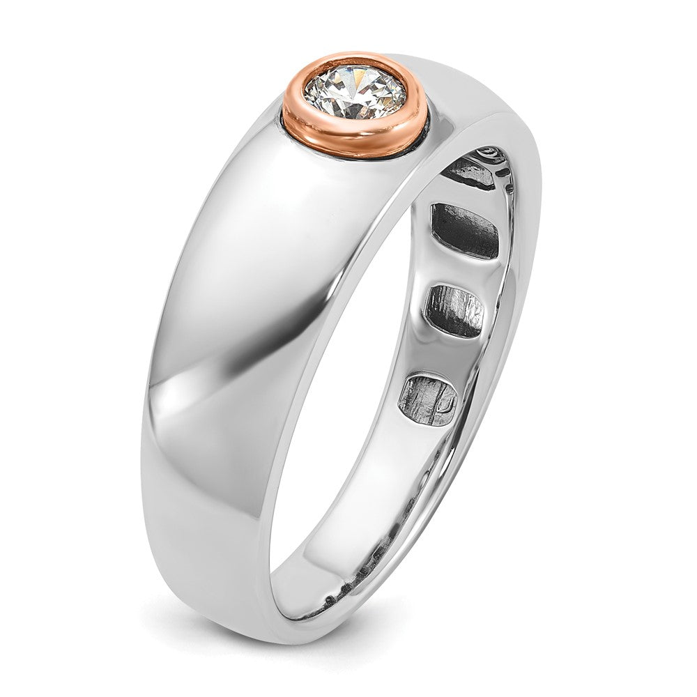 IB Goodman Two-tone / Mens 1/4 carat Diamond Complete Ring - WBC