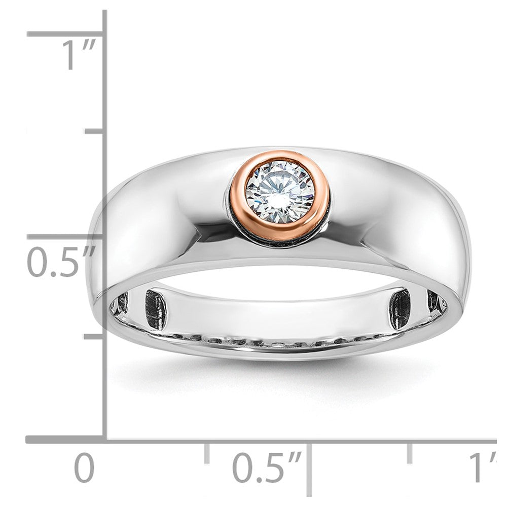 IB Goodman Two-tone / Mens 1/4 carat Diamond Complete Ring - WBC