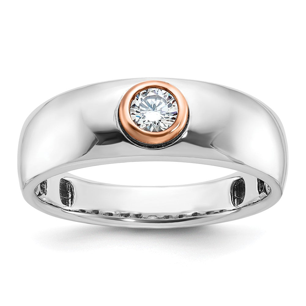IB Goodman Two-tone / Mens 1/4 carat Diamond Complete Ring - WBC