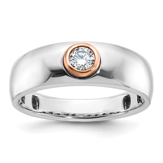 IB Goodman Two-tone / Mens 1/4 carat Diamond Complete Ring - WBC