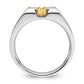 IB Goodman Two-tone Mens 3/8 carat Diamond Complete Ring - WBC