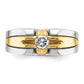 IB Goodman Two-tone Mens 3/8 carat Diamond Complete Ring - WBC
