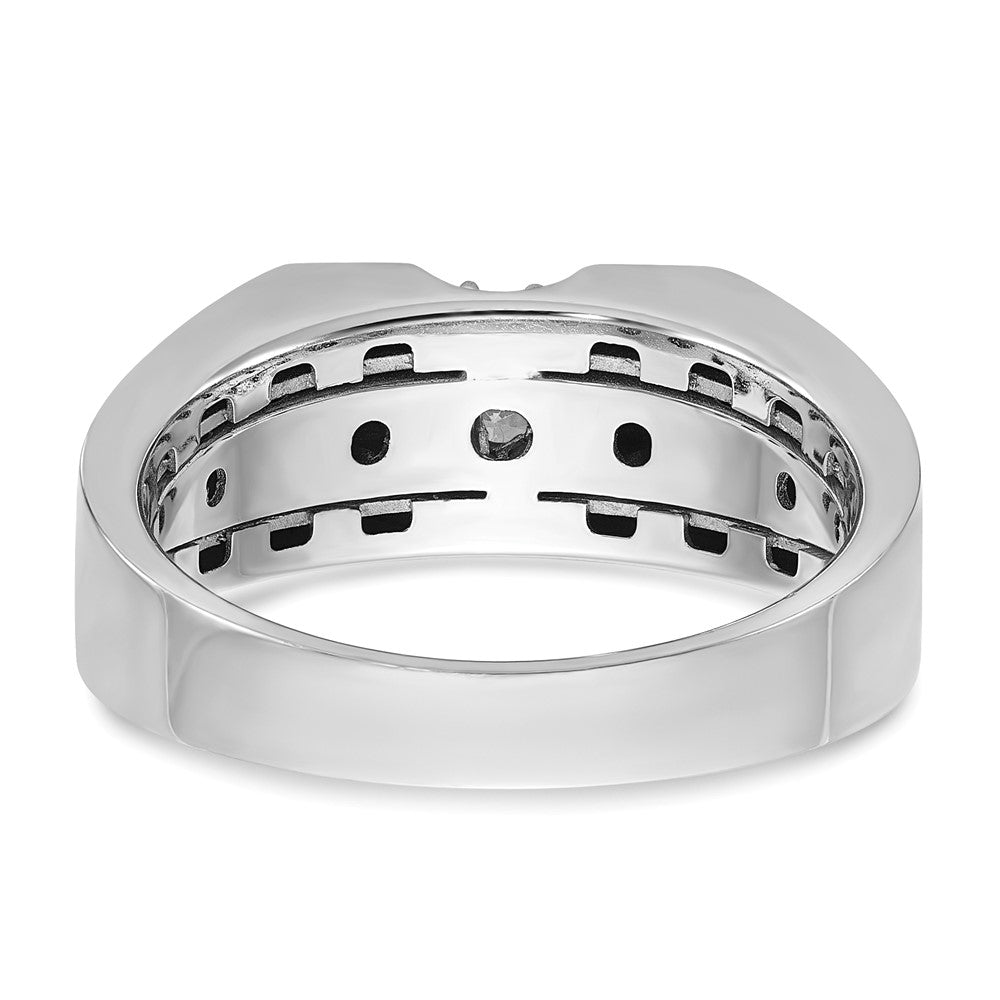 IB Goodman Two-tone Mens 3/8 carat Diamond Complete Ring - WBC