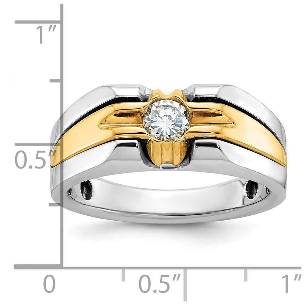 IB Goodman Two-tone Mens 3/8 carat Diamond Complete Ring - WBC