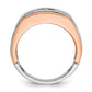 IBGoodman and Men's Polished Satin and Grooved 5-Stone 1/2 Carat AA Quality Diamond Ring - WBC