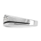 IB Goodman with Black Rhodium Mens Polished Satin and Grooved 5-Stone 1/2 Carat AA Diamond Ring - WBC