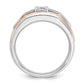 IB Goodman Two-tone / Mens Satin 1/3 carat Diamond Complete Ring - WBC